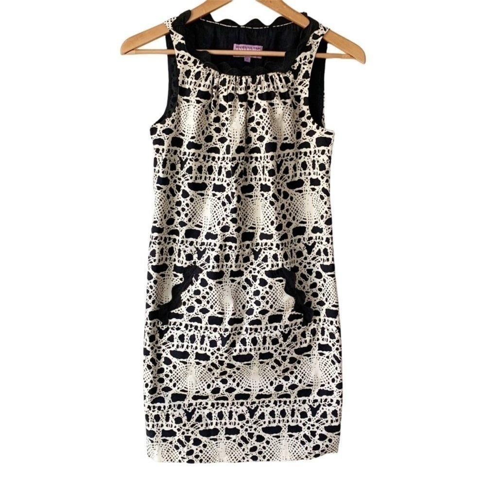 Vivienne Tam Sleeveless Sheath‎ Dress Size 2 Stretch Casual Classic Cottagecore